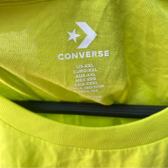 Converse Bright Lime T-Shirt I Size: XXL - Picture 2 of 7